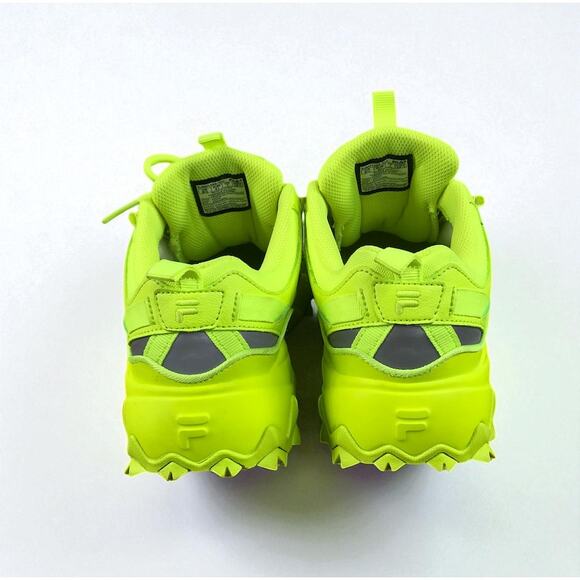 FILA Oakmont Trail Safety Yellow Running Shoes Women 9.5 Chunky Streetwear Boho - Picture 6 of 12
